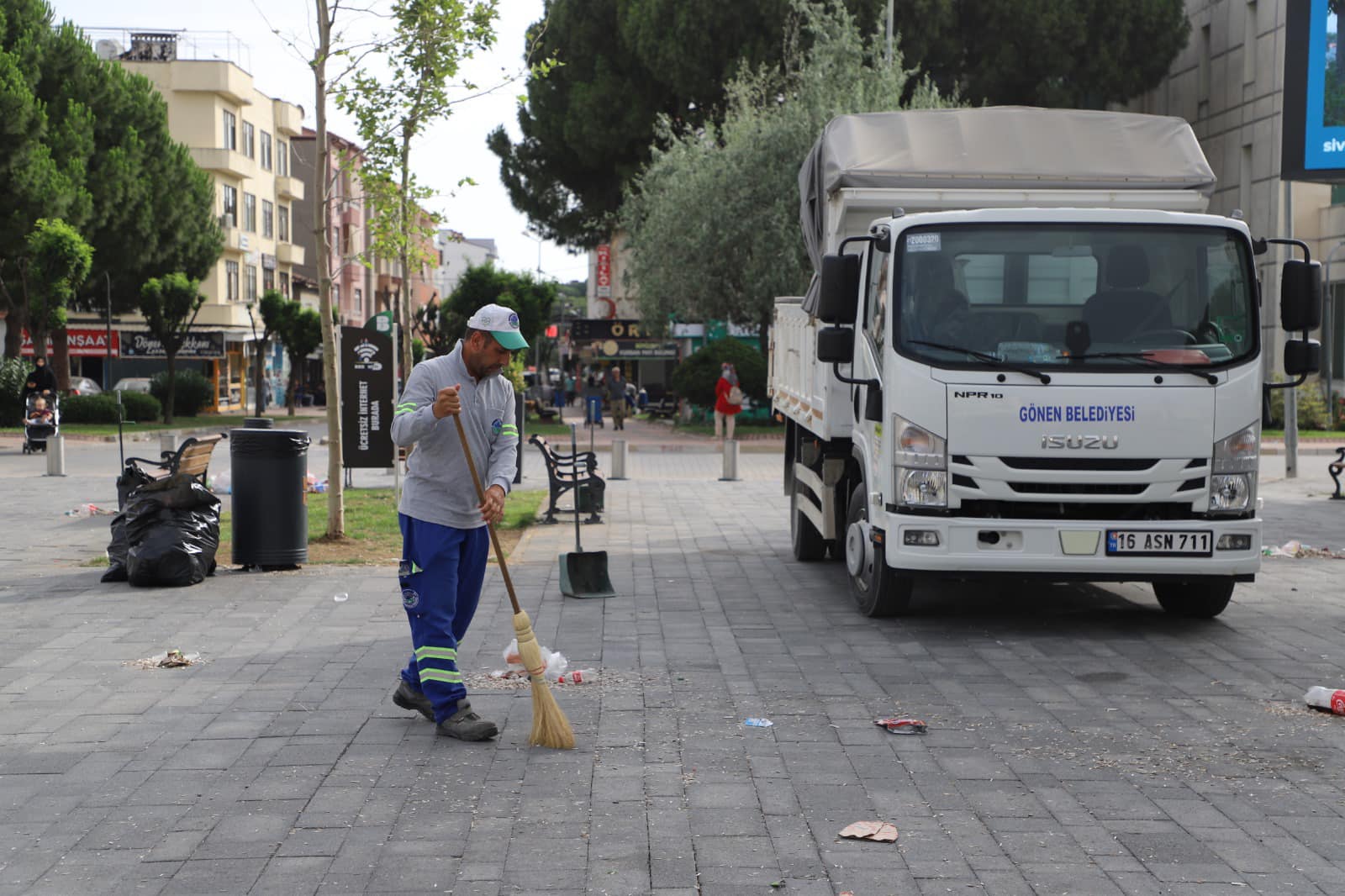 Gönen'de dün akşam maçın