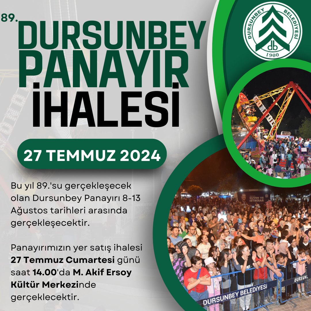 Dursunbey Panayırı bu yıl