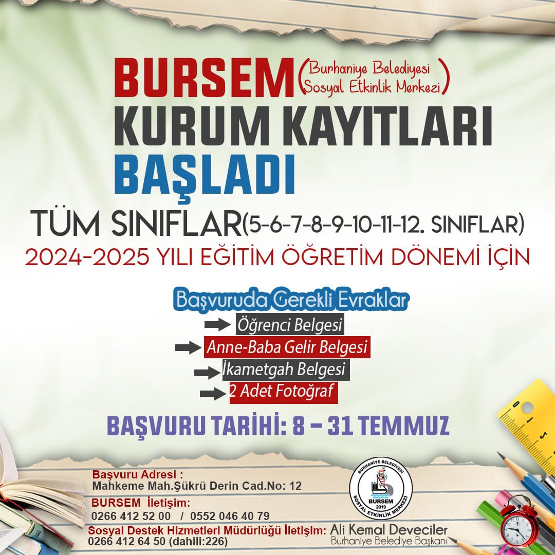 BURSEM'in (Burhaniye Belediyesi Sosyal