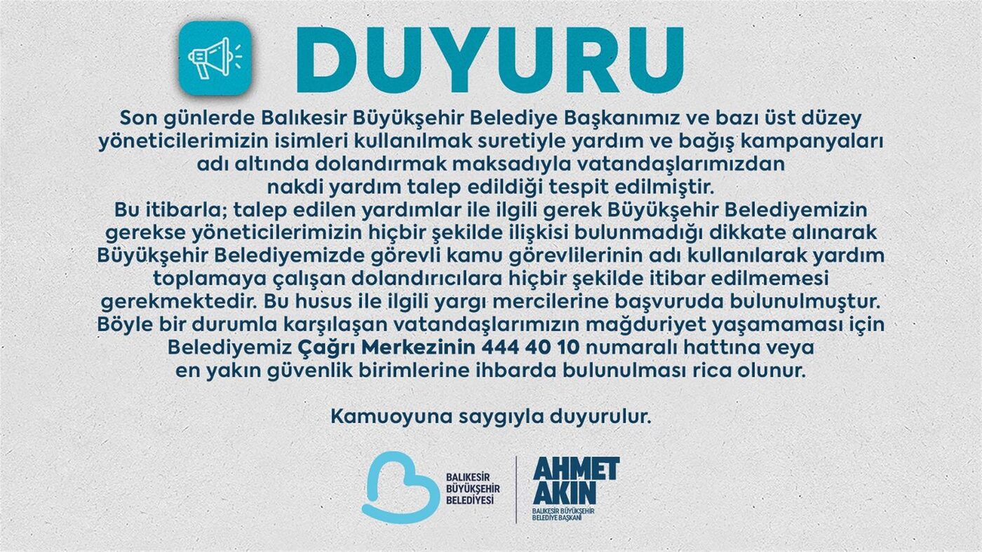 Balıkesir Büyükşehir Belediyesi; Başkan