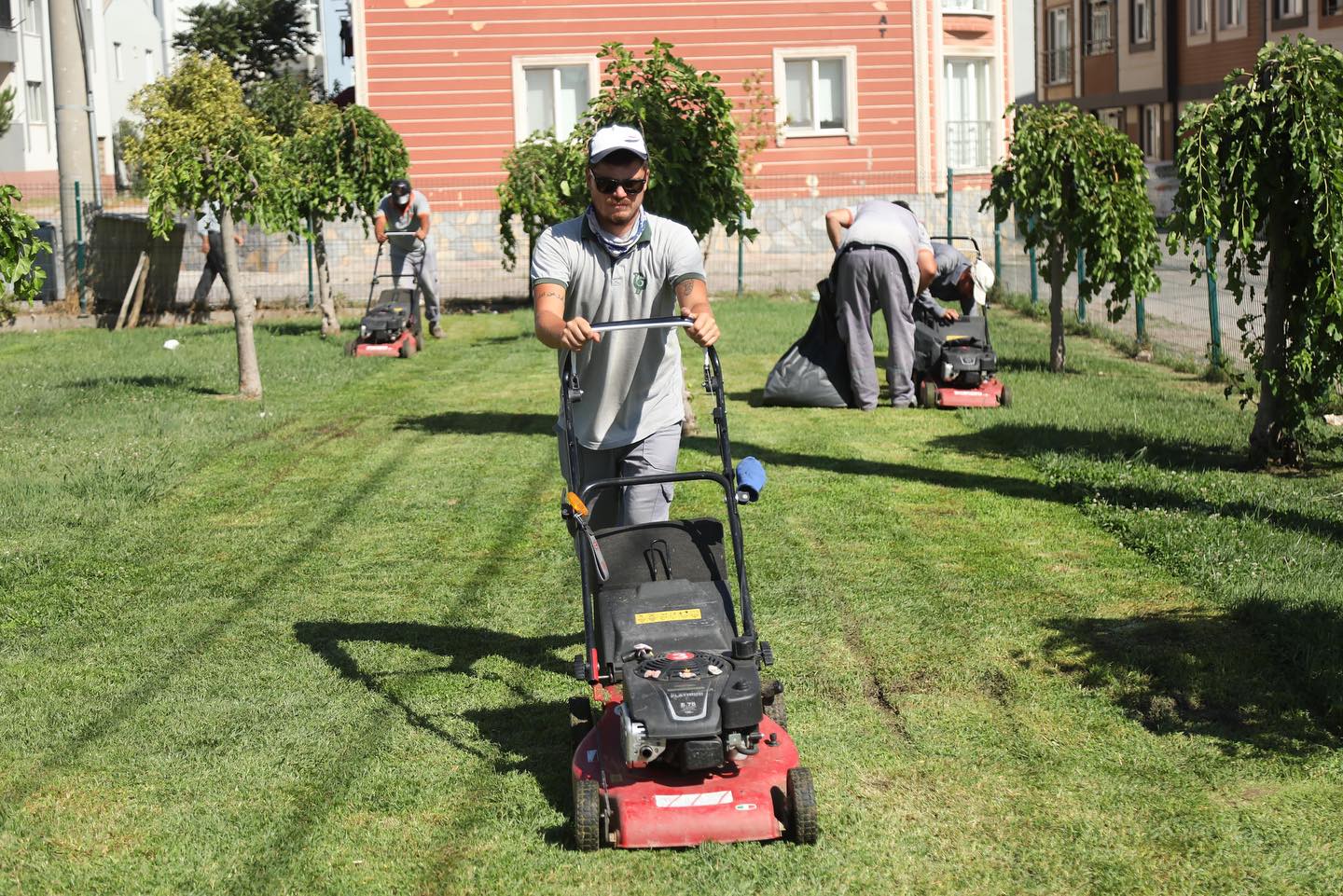 Bandırma'da belediye ekipleri yeşil