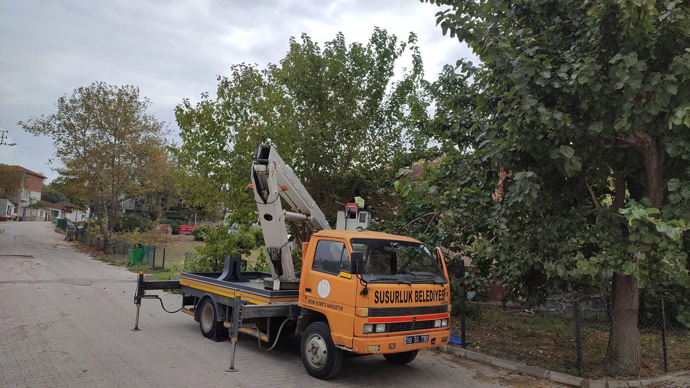 Susurluk Belediyesi ekipleri, ilçede