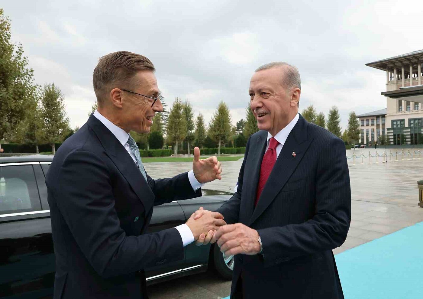 Cumhurbaşkanı Erdoğan, Finlandiya  Cumhurbaşkanı Stubb’u resmi törenle karşıladı