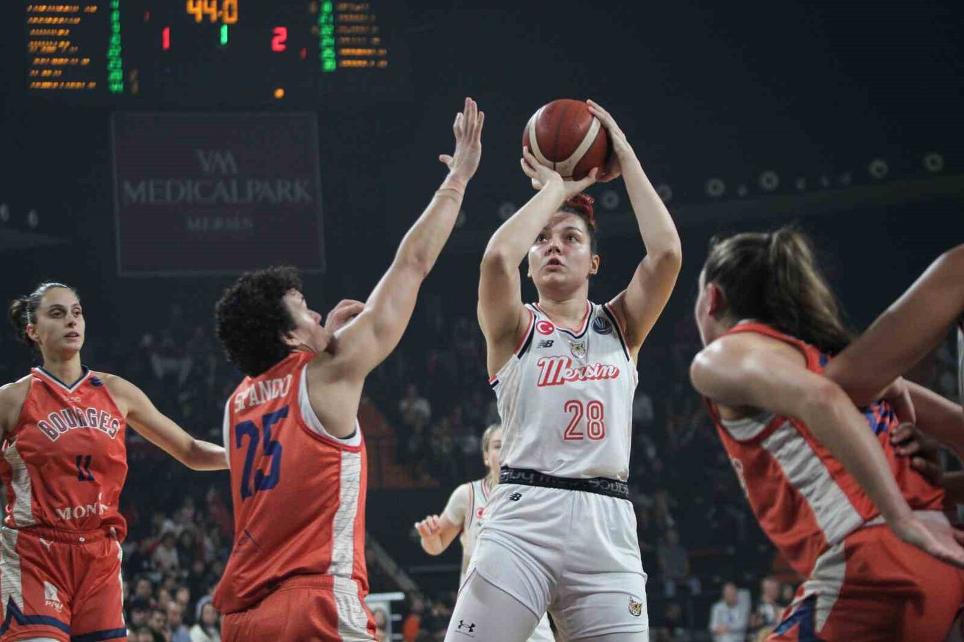 FIBA Kadınlar Euroleague: ÇBK Mersin: 80 – Bourges: 76