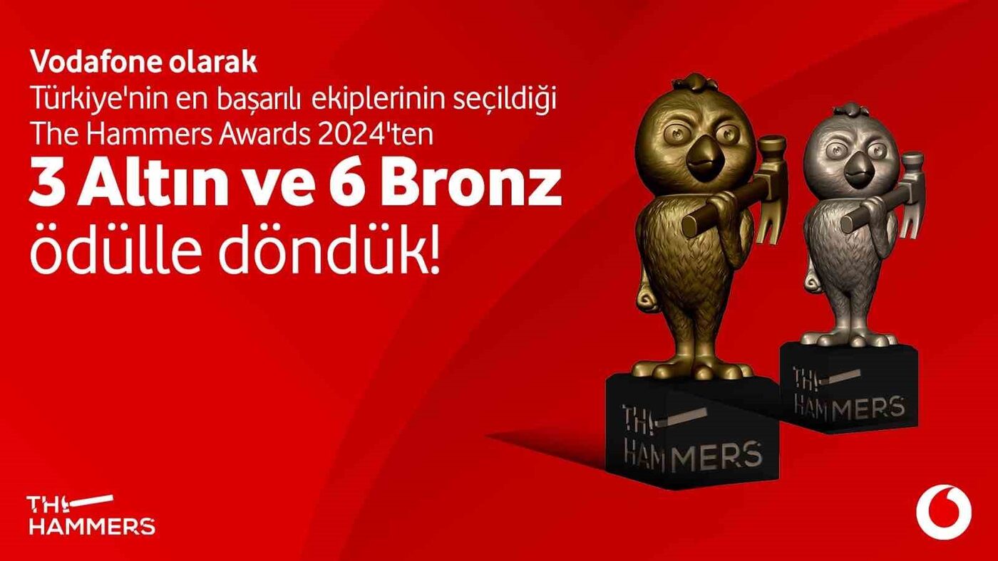 Vodafone’a The Hammers Awards’ta 9 ödül birden