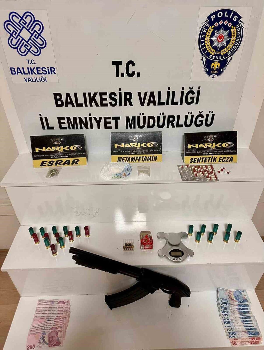 Balıkesir’de narkotik ekipleri tarafından