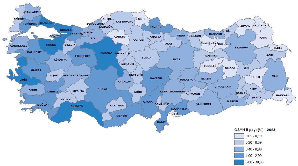 Balıkesir’in 2023 yılında kişi