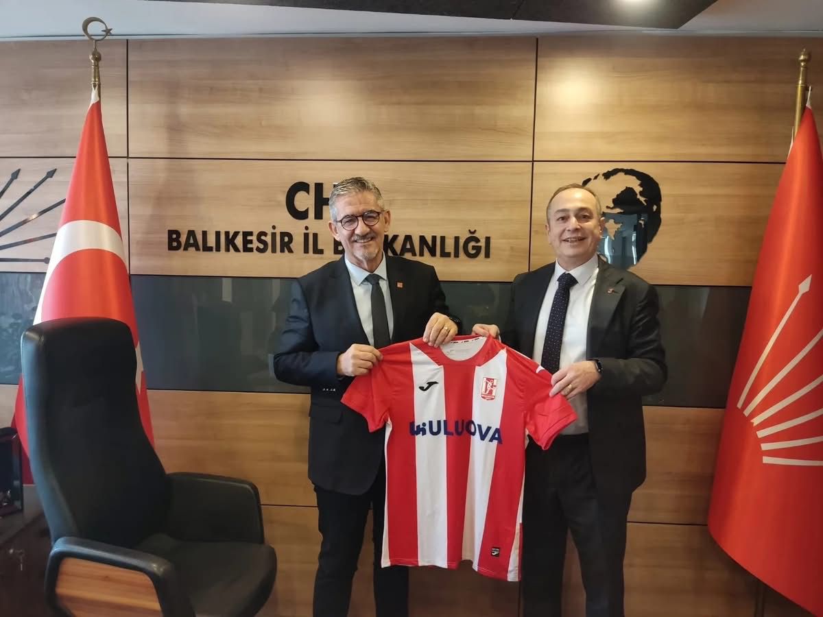 CHP Balıkesir İl Başkanı Erden Köybaşı, Balıkesirspor Kulübü Başkanı Abdullah