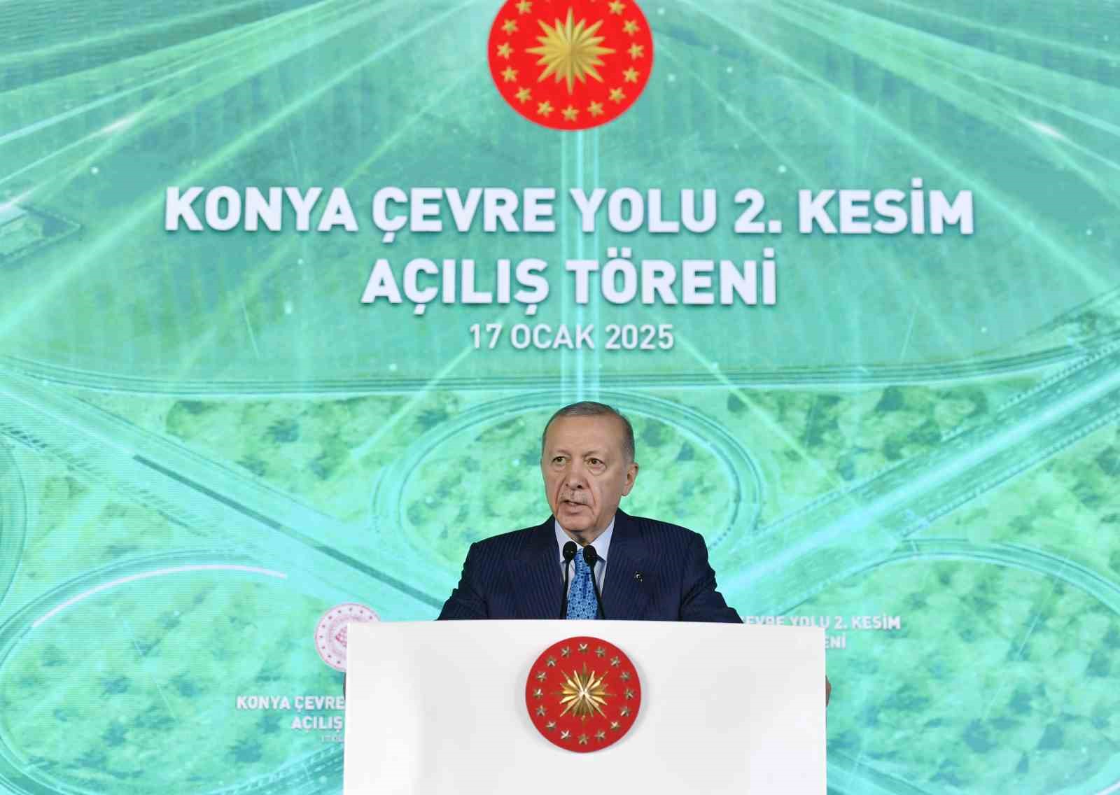 Cumhurbaşkanı Recep Tayyip Erdoğan, Konya Çevre Yolu 2. Etabının açılışını