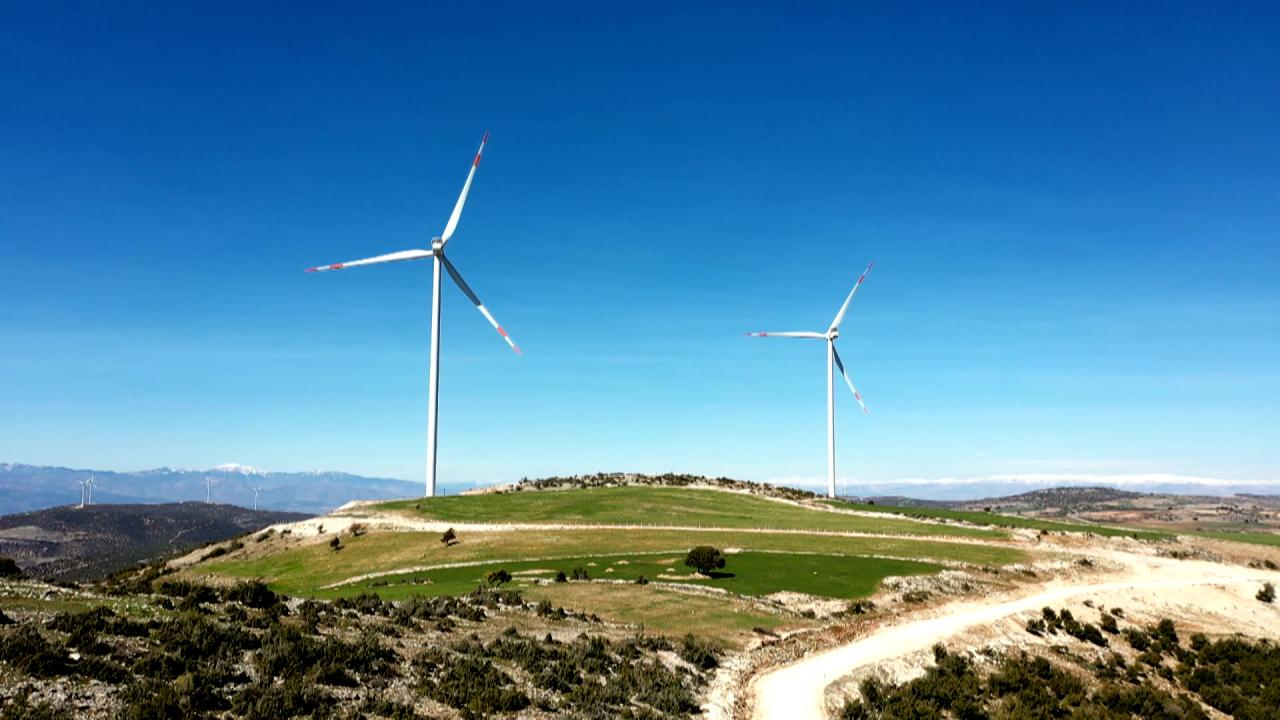 Rüzgar enerjisine dayalı 5 bölgeden oluşan toplam 1200 megavatlık Yenilenebilir