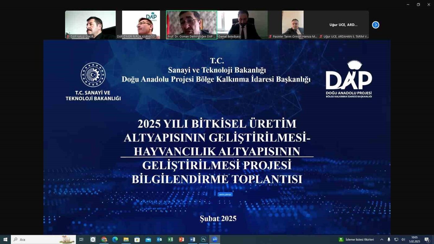 Sanayi ve Teknoloji Bakanlığına bağlı, DAP Bölge Kalkınma İdaresi tarafından