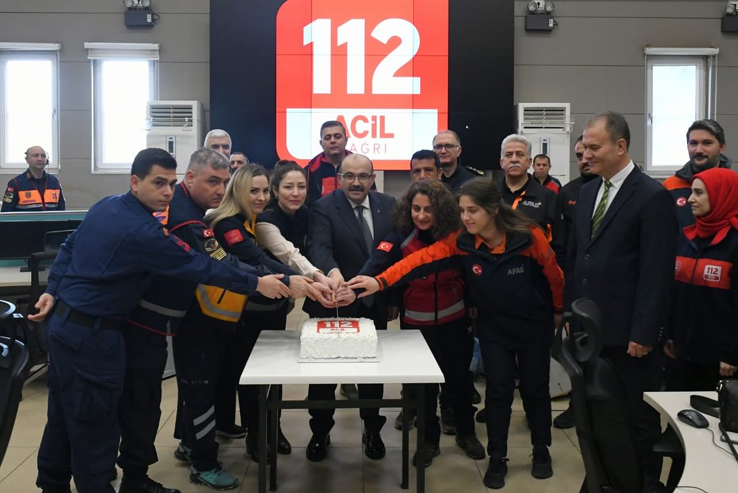 Vali İsmail Ustaoğlu “112 Günü” kapsamında 112 Acil Çağrı Merkezi’ni