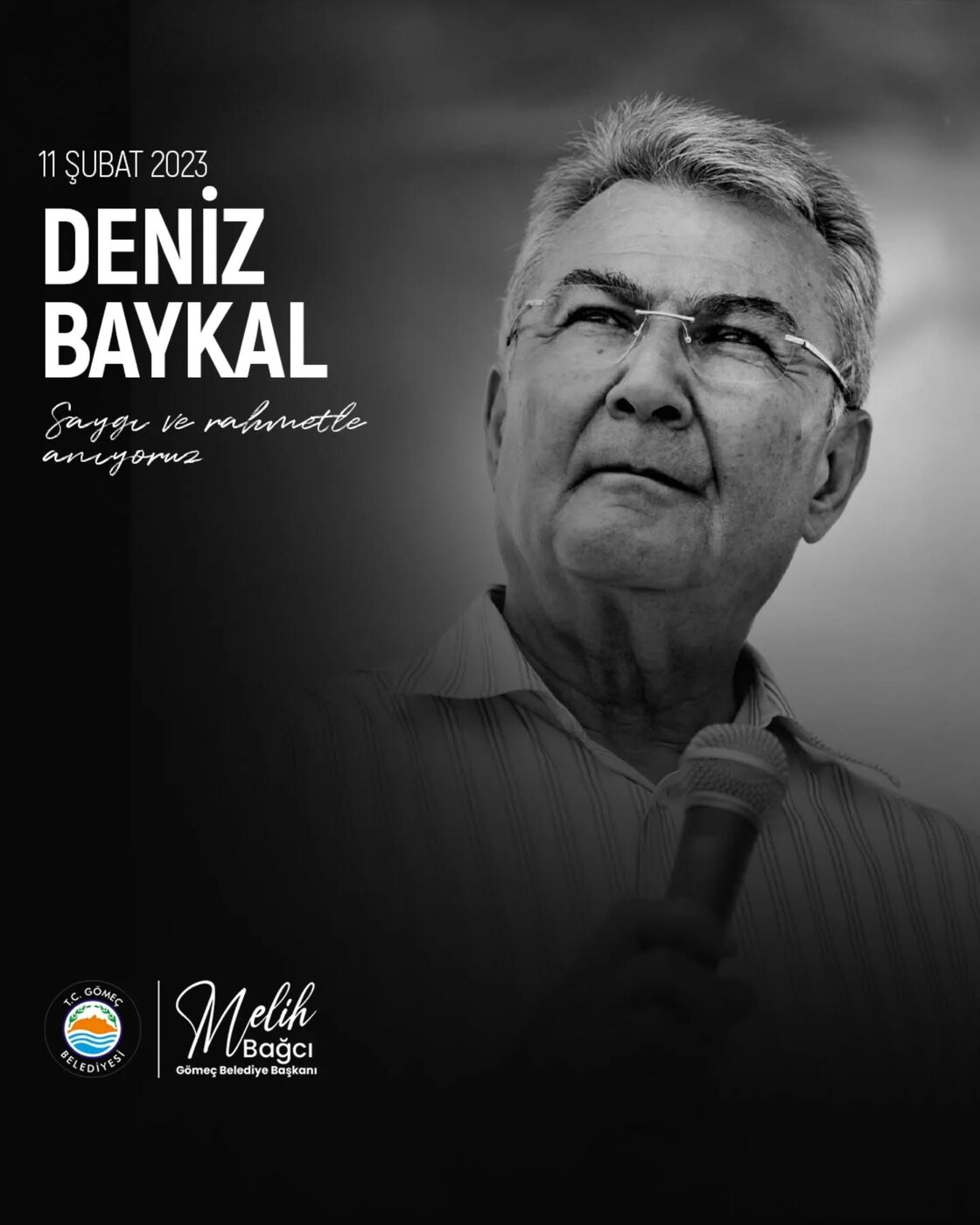 DENİZ BAYKAL’I ANDI Gömeç Belediye Başkanı Melih Bağcı, Deniz Baykal'ın ölüm yıl dönümü