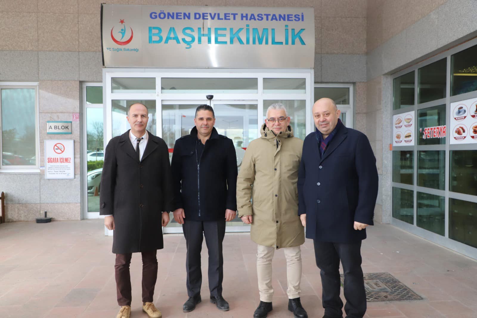 Gönen Devlet Hastanesi otoparkında, genişletme çalışmaları başladı
