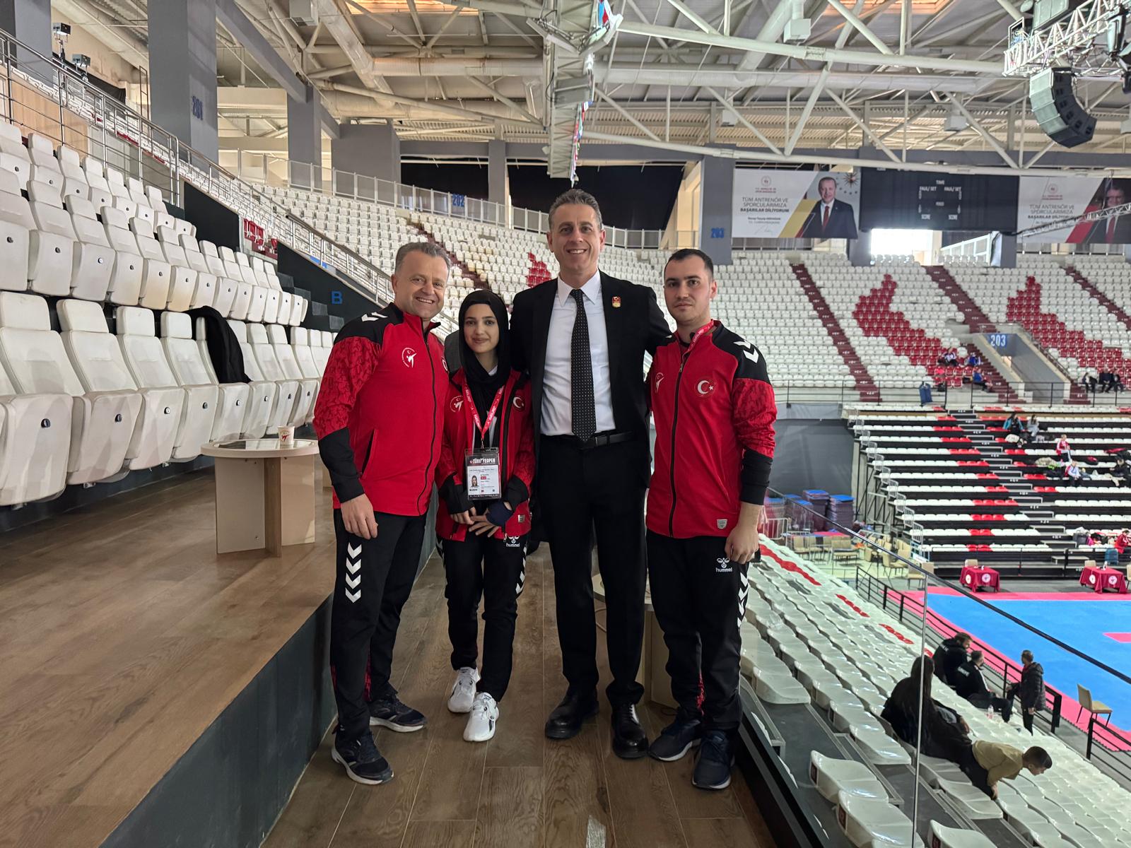 Antalya’da düzenlenen Türkiye Open Taekwondo turnuvasında para teakwondo sporcuları Sevde