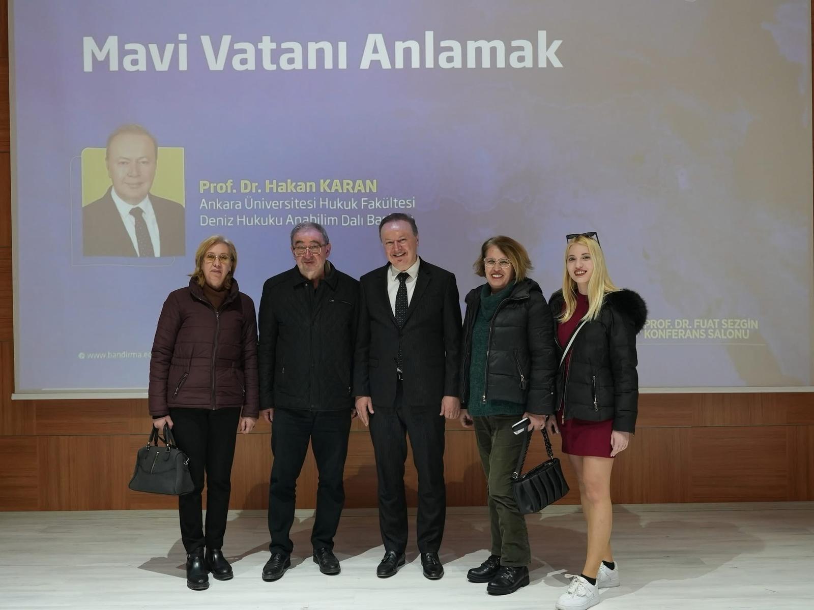 Bandırma Onyedi Eylül Üniversitesi tarafından “Mavi Vatanı Anlamak” konulu konferans