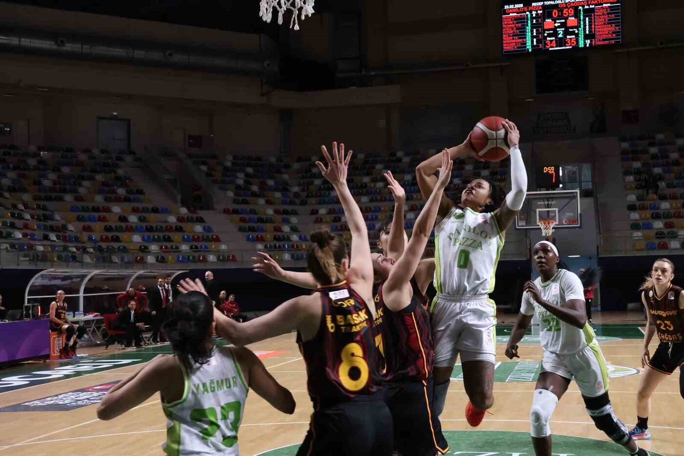 Kadınlar Basketbol Süper Ligi’nin 23. haftasında Kocaeli temsilcisi Danilos Pizza,