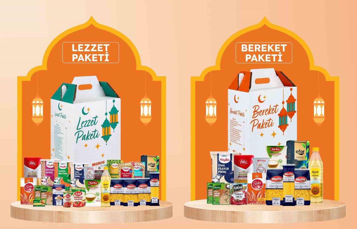 Migros, iftar ve sahur sofralarının en çok ihtiyaç duyulan ürünlerini