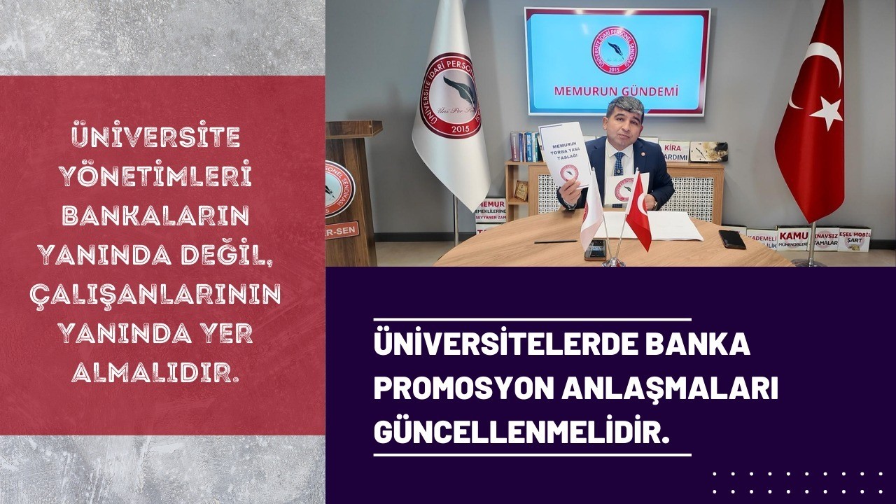 Üniversite İdari Personel Sendikası (ÜNİPERSEN) tarafından yapılan açıklamada, “Sivas Cumhuriyet