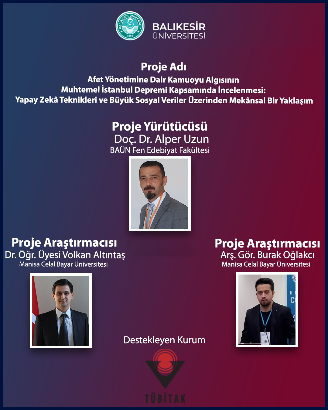 Balıkesir Üniversitesi Akademisyeninden, olası İstanbul depreminin kamuoyu algısına yönelik yapay