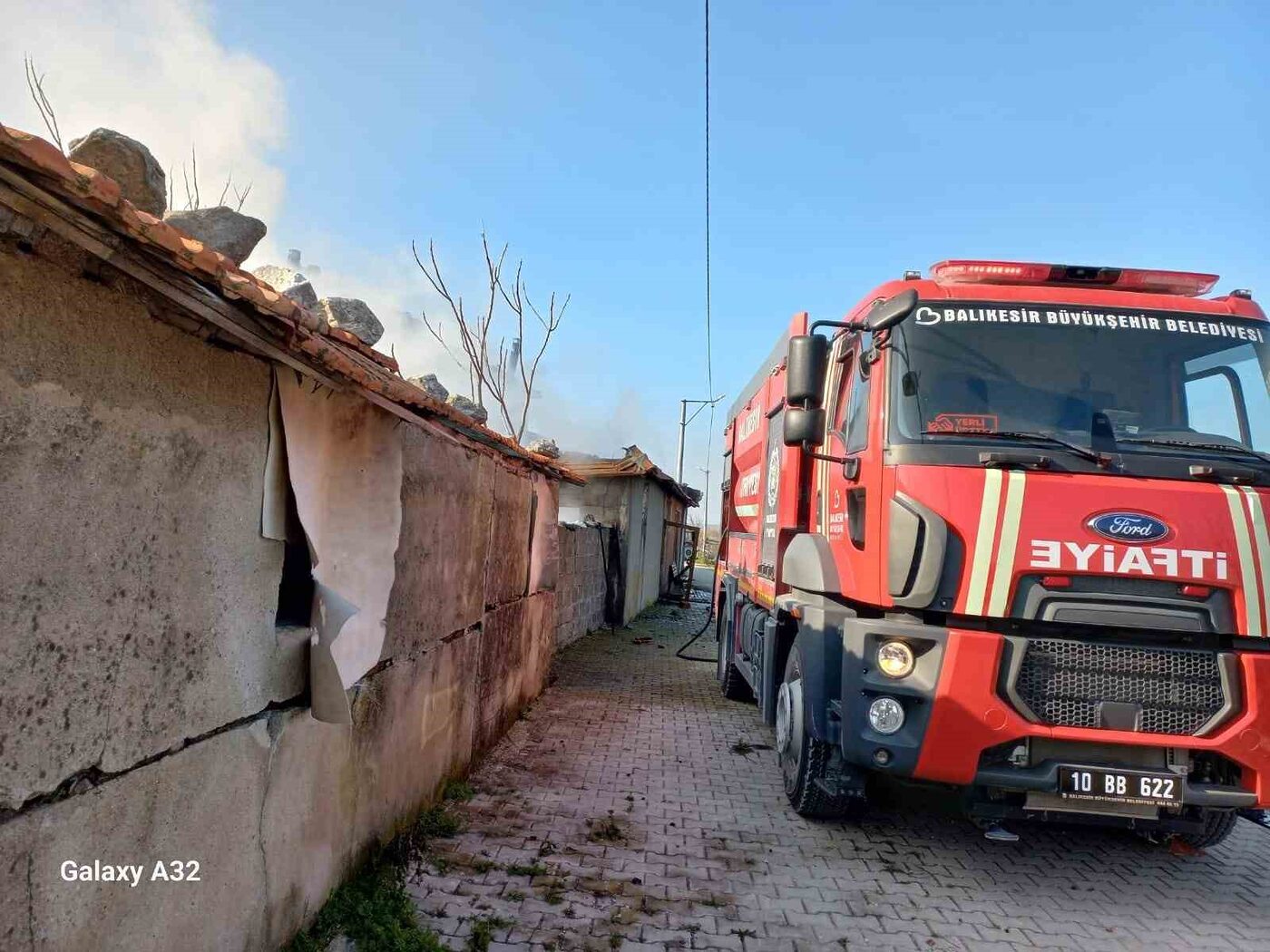 Balıkesir’in Bandırma ilçesine bağlı Gölyaka Mahallesi’nde bir evin kalorifer dairesinde