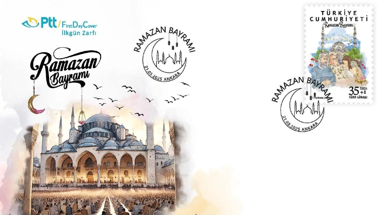PTT’den “Ramazan Bayramı” konulu anma pulu ve ilk gün zarfı PTT AŞ tarafından "Ramazan Bayramı" konulu anma pulu ve ilk