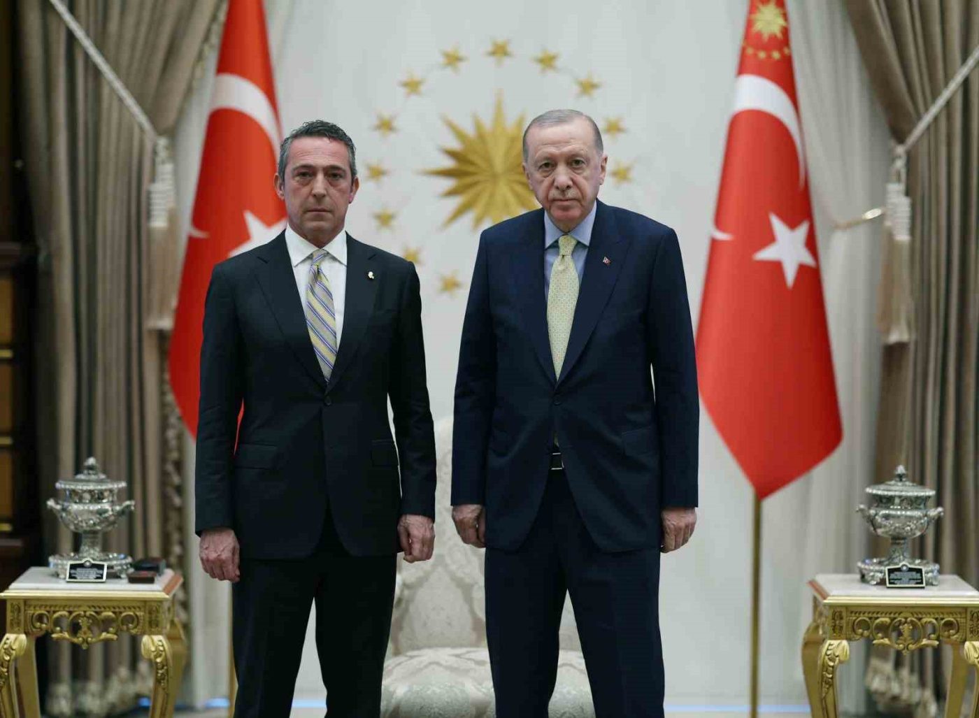 Cumhurbaşkanı Recep Tayyip Erdoğan, Fenerbahçe Spor Kulübü Başkanı Ali Koç’u